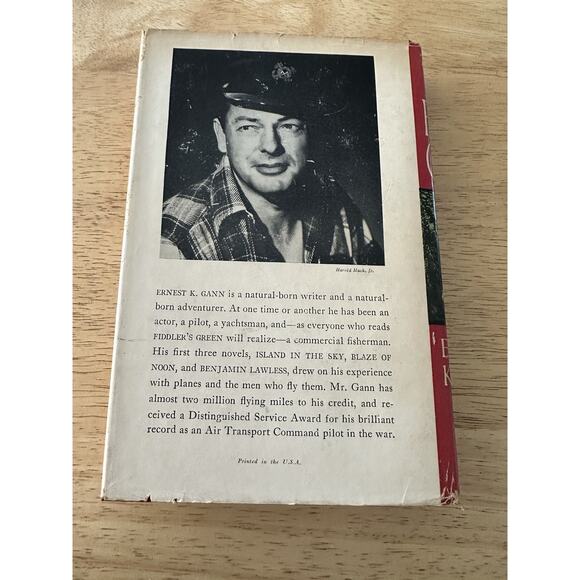 Fiddler's Green by Ernest K Gann HC/BC/DJ/1st Edition 1950 Book Novel Adventure - Picture 13 of 15
